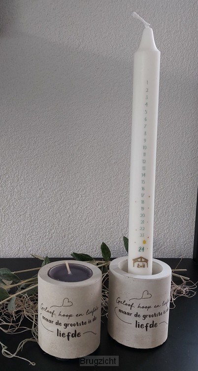 Kaarsenstandaard Geloof,Hoop,Liefde