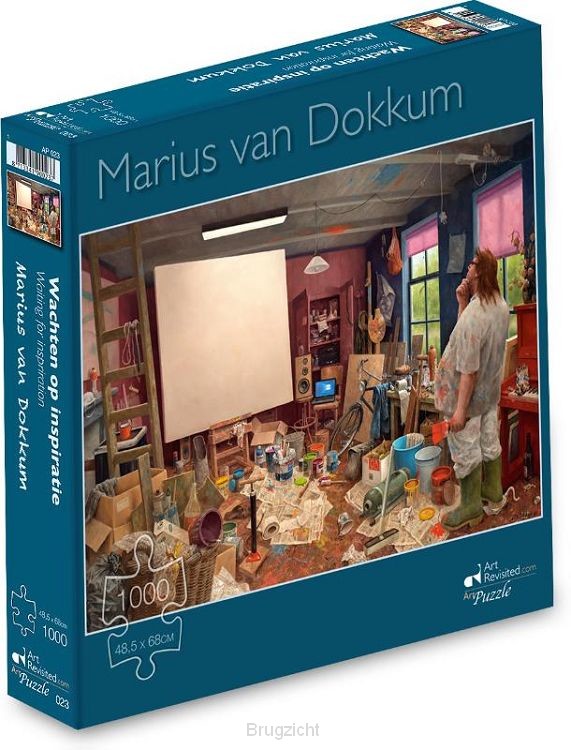 Marius van Dokkum - Wachten op inspiratie -  Puzzel 1000 stukjes