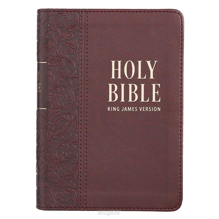 KJV Bible Medium Brown Faux Leather LP