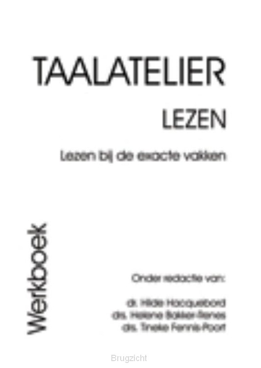 Exacte vakken / Taalatelier / Werkboek