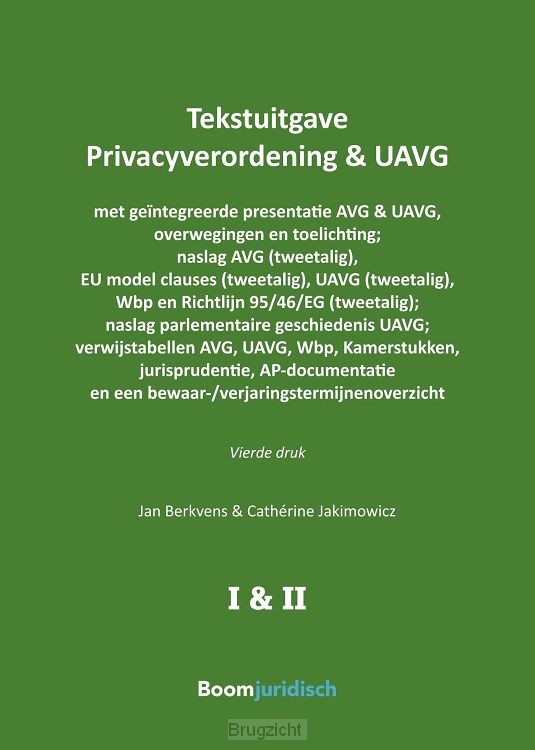 Tekstuitgave Privacyverordening & UAVG
