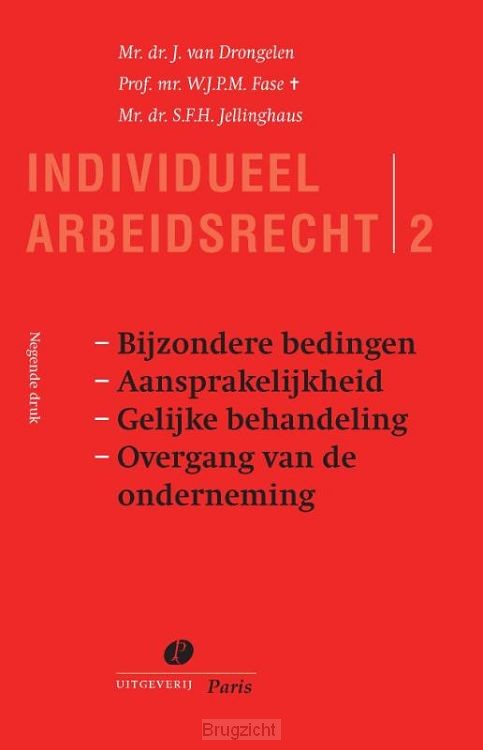 Bijzondere bedingen. Aansprakelijkheid. Gelijke behandeling. Overgang van de onderneming