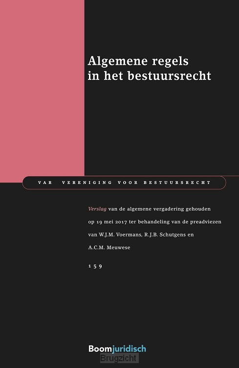 Algemene regels in het bestuursrecht