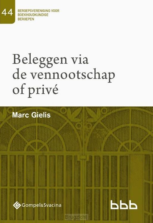 44-Beleggen via de vennootschap of privé