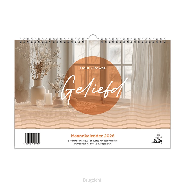 Maandkalender hour of power je bent gel