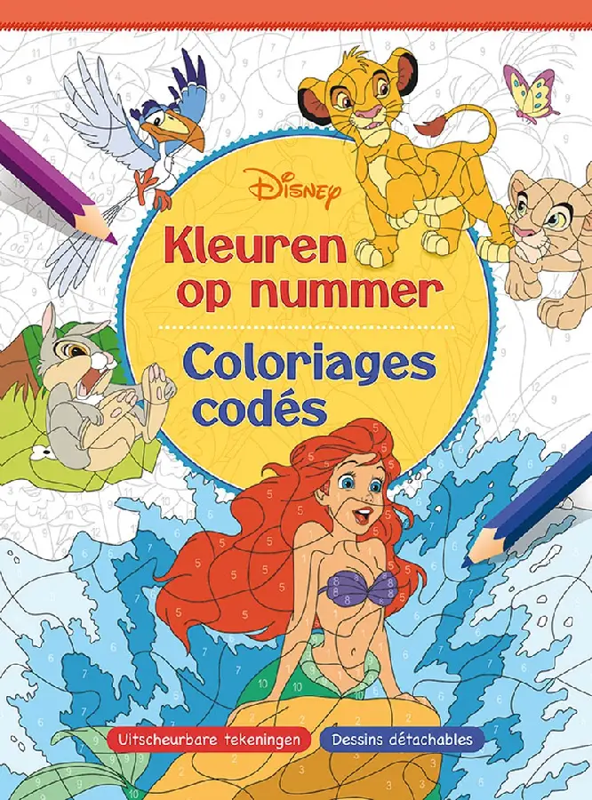 Disney Kleuren op nummer / Disney - Coloriages codÚs