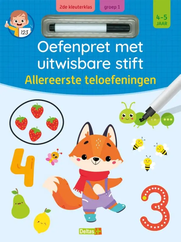Oefenpret met uitwisbare stift - Allereerste teloefeningen / 4-5 jaar