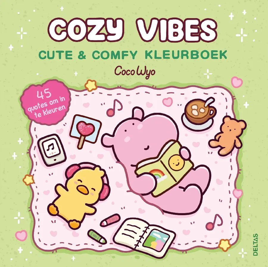 Cozy Vibes Cute & Comfy kleurboek Coco Wyo
