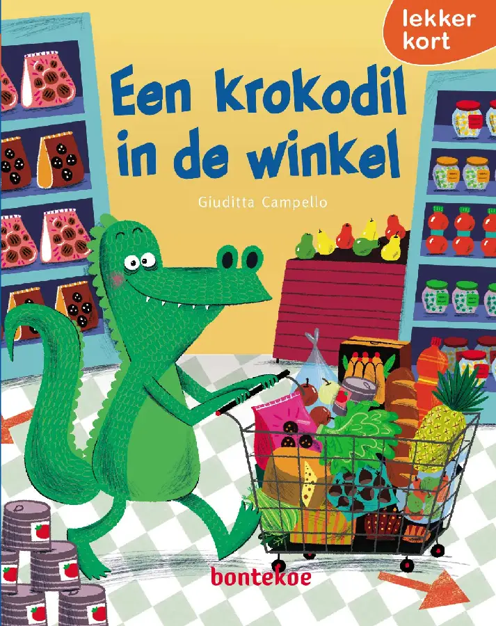 Een krokodil in de winkel