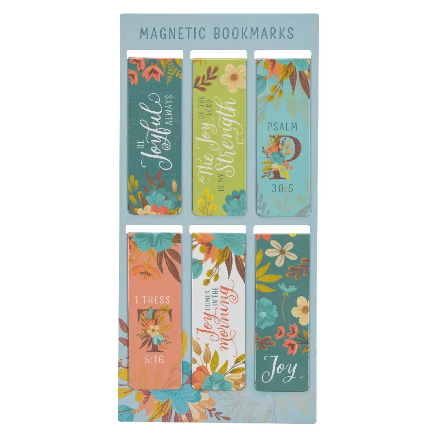 Cool Florals Magnetic Bookmark set