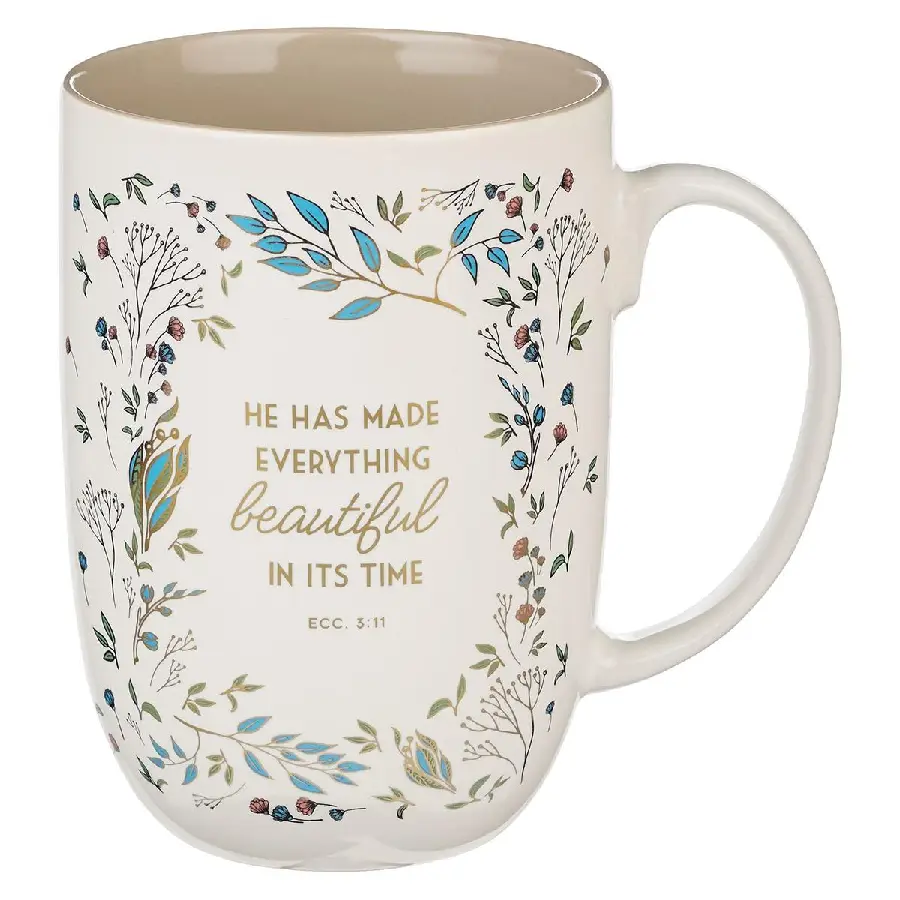 Everything Beautiful Ecc. 3:11 Mug Cream