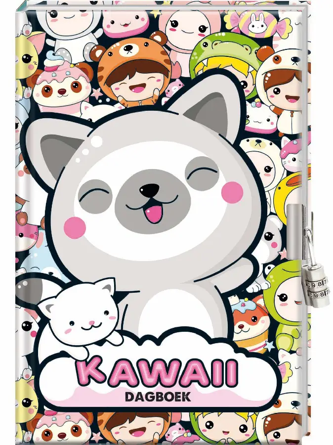 Dagboek met slot - Kawaii