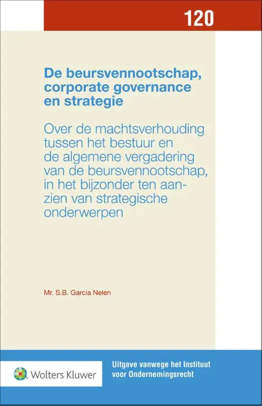 De beursvennootschap, corporate governance en strategie
