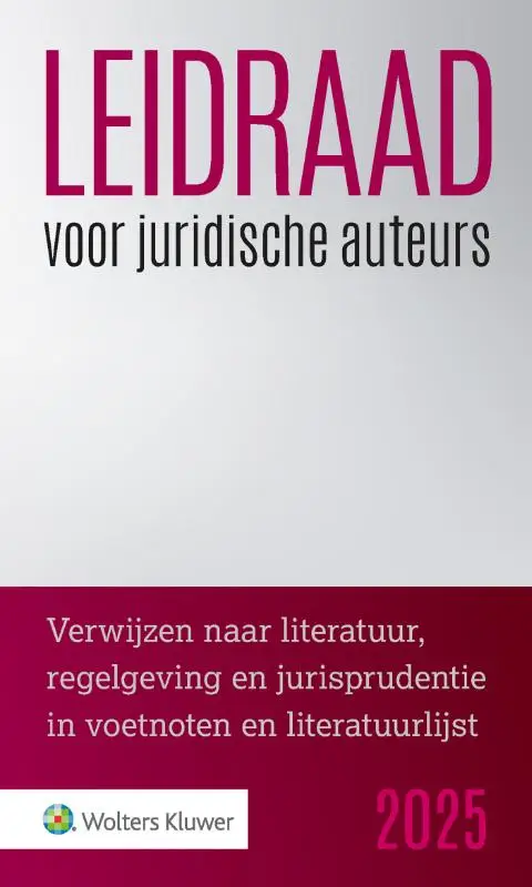 Leidraad voor juridische auteurs / 2025