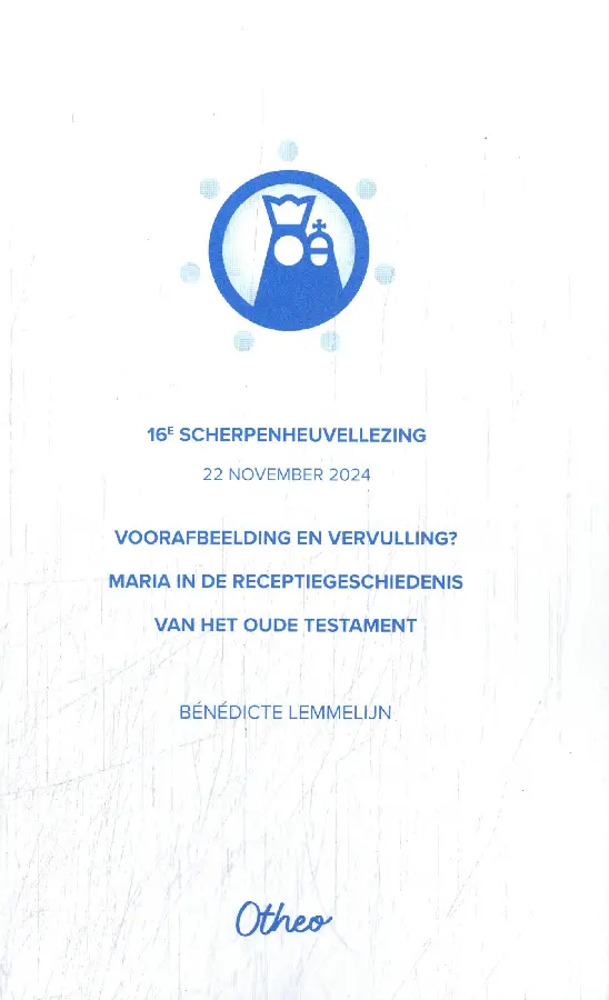 Voorafbeelding en vervulling? Maria in de receptiegeschiedenis van het Oude Testament