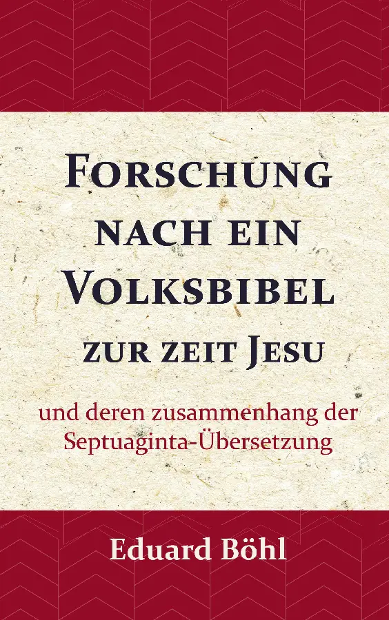 Forschung nach ein Volksbibel zur zeit Jesu