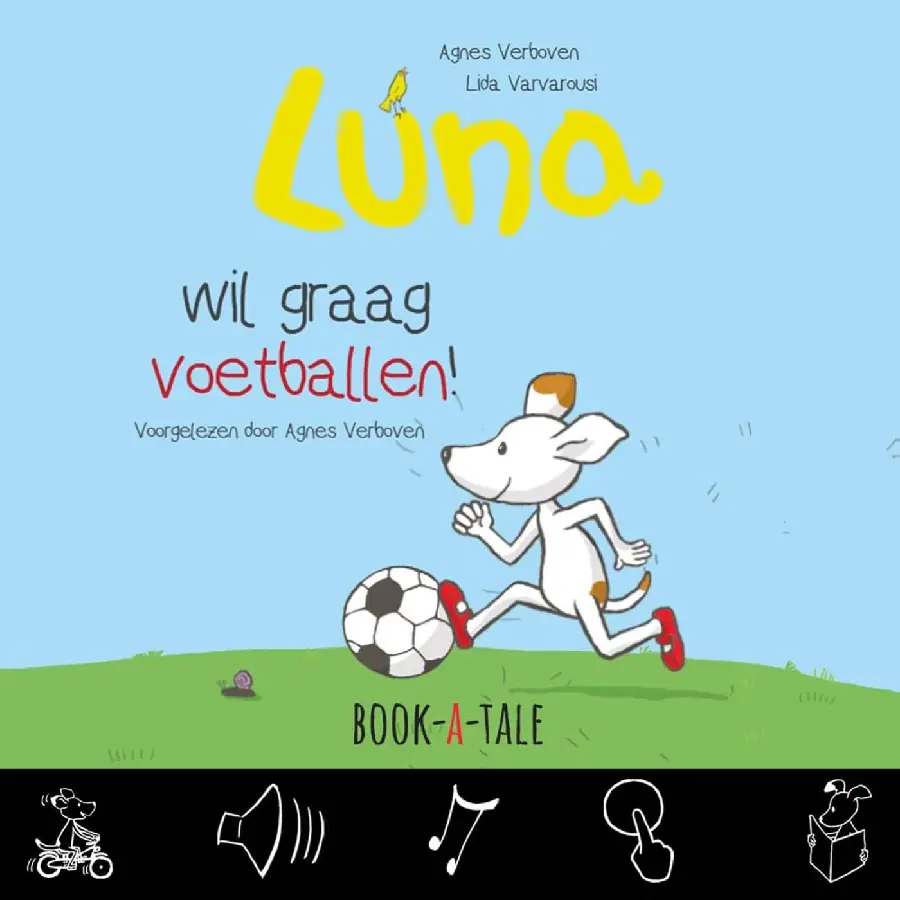 Luna wil graag voetballen