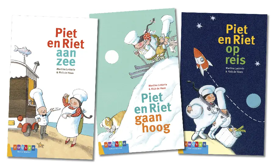 Pakket AVI groeiboeken Piet en Riet (3 t