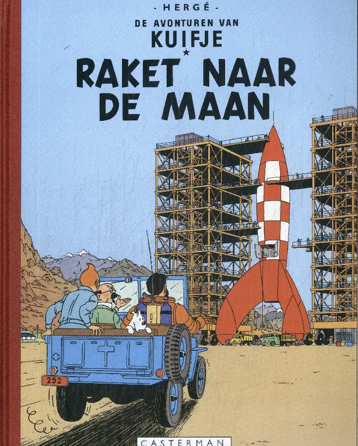Kuifje Facsimile Kleur / raket naar de maan