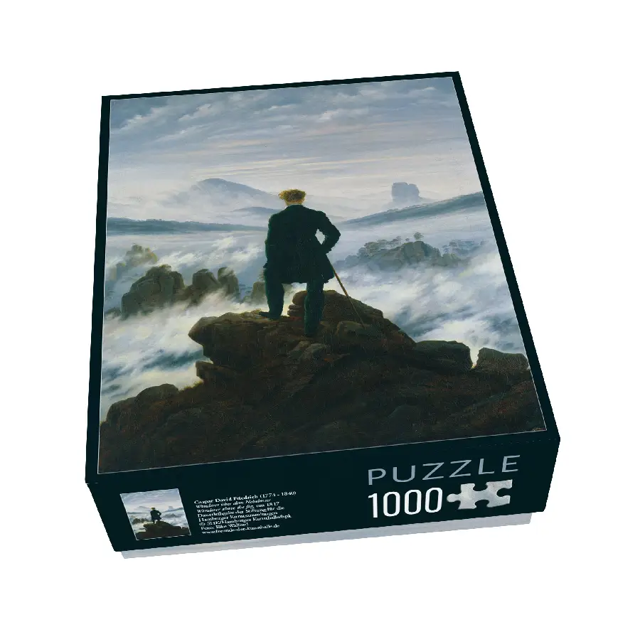 Puzzel 1.000 st: Wanderer über dem Nebelmeer