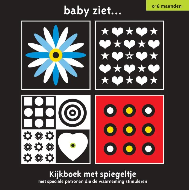 Kijkboek met spiegeltje / 0-6 maanden