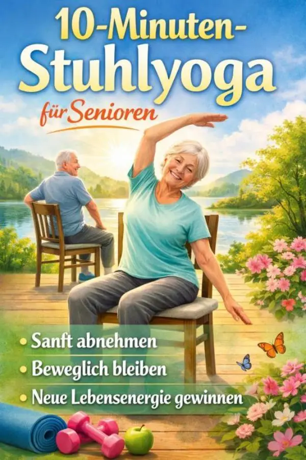 10-Minuten-Stuhlyoga für Senioren: Sanft abnehmen, beweglich bleiben und neue Lebensenergie gewinnen-Geschenk für ältere Menschen