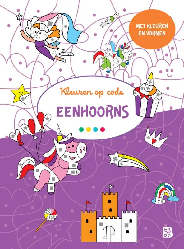 Kleuren op code: Eenhoorns / 3+