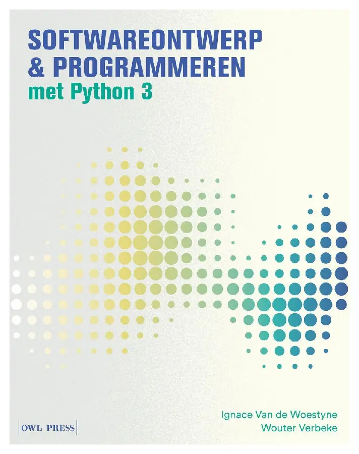Softwareontwerp & programmeren met Python 3