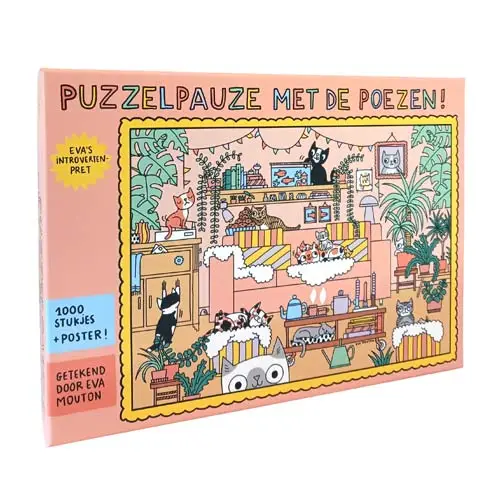 Eva's introvertenpret: Puzzelpauze met de poezen!