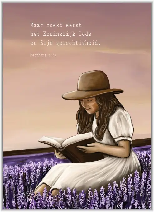 Canvas op hout Mijn hoop, die is op U