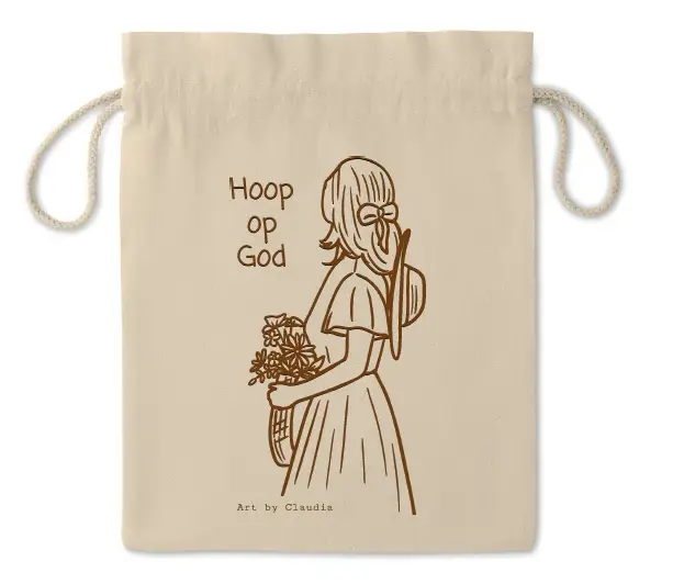 Geschenkzakje Medium Vrouw silhouet