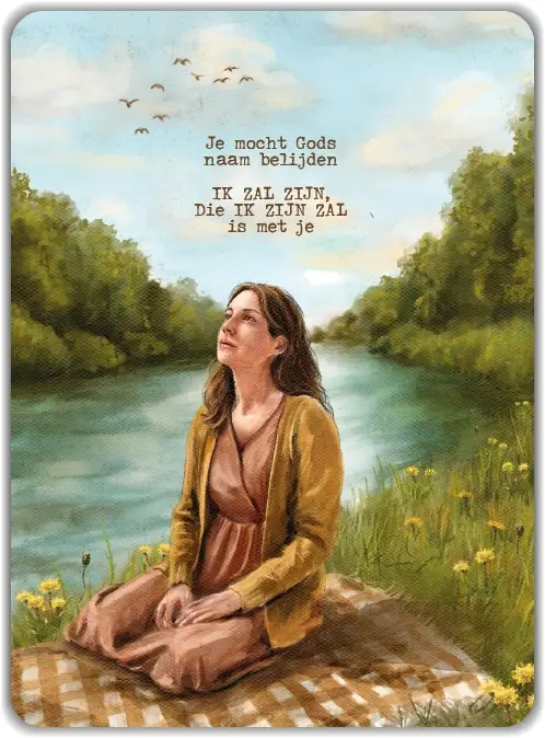 wenskaart Ik zal zijn die ik zal zijn