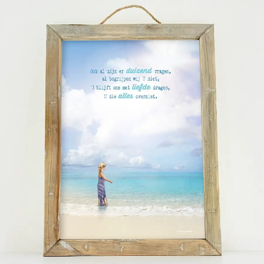 Schilderij A4 Ook al zal zijn er duizend