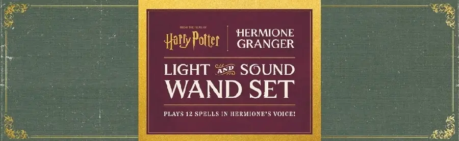 Harry Potter: Hermione Granger Light and Sound Wand Set: Plays 12 Spells in Hermione's Voice!