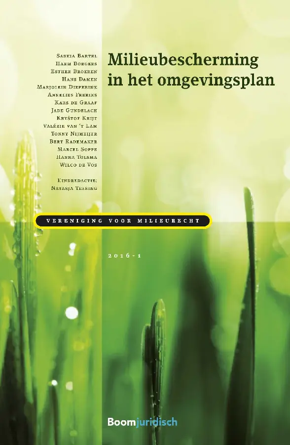 Milieubescherming in het omgevingsplan / 2016-1