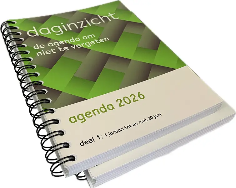 Daginzicht agenda 2026 : de agenda om niet te vergeten