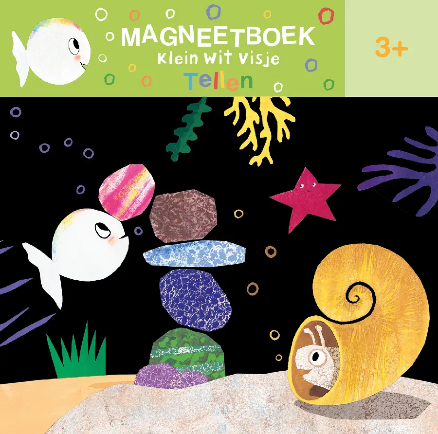 Magneetboek Klein wit visje.