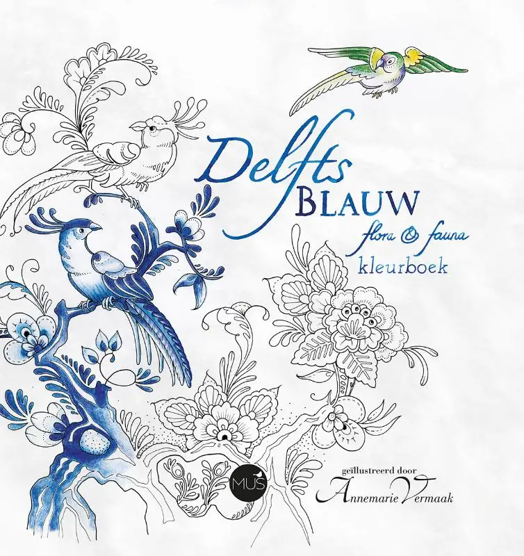 Delfts blauw flora & fauna kleurboek