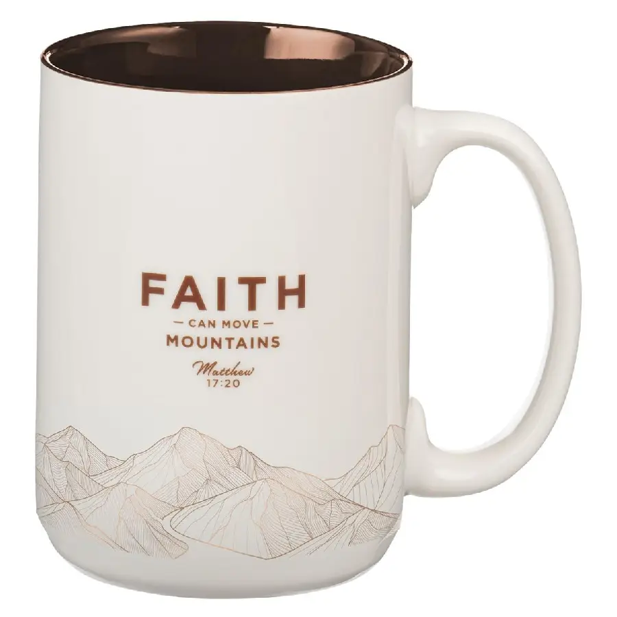 Mug White Faith Mountains Matt. 17:20
