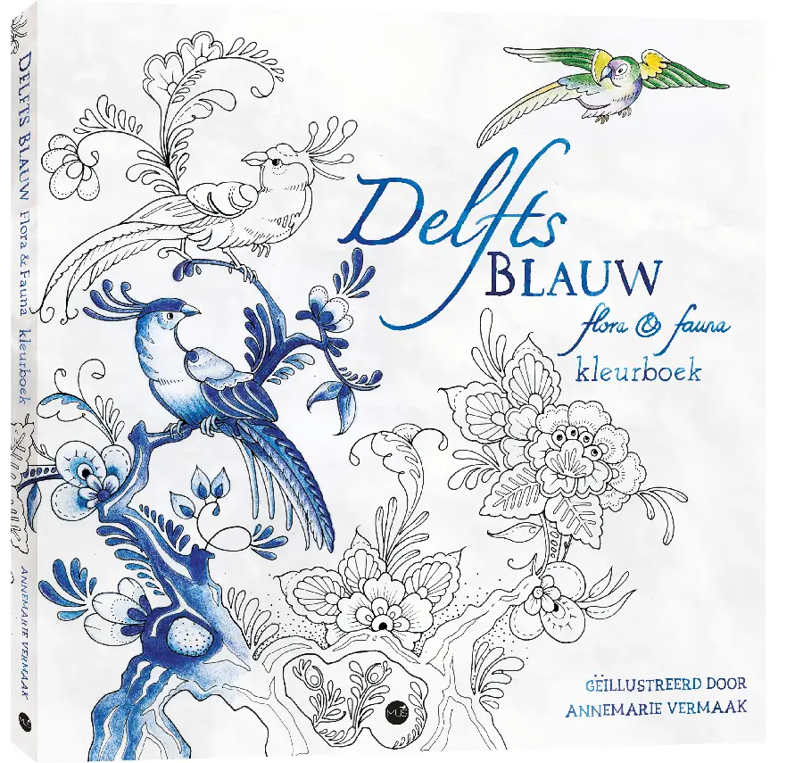 Delfts Blauw flora & fauna kleurboek