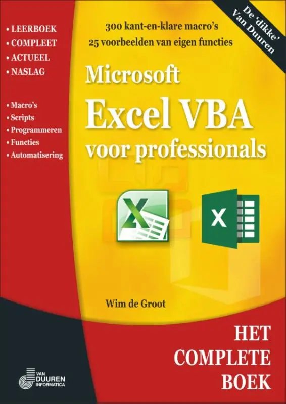 Microsoft excel vba voor professionals