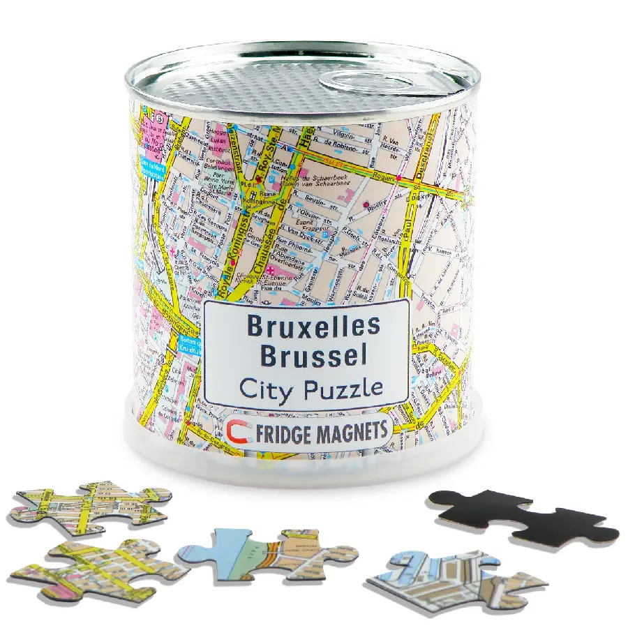 Brussel city puzzel magnetisch