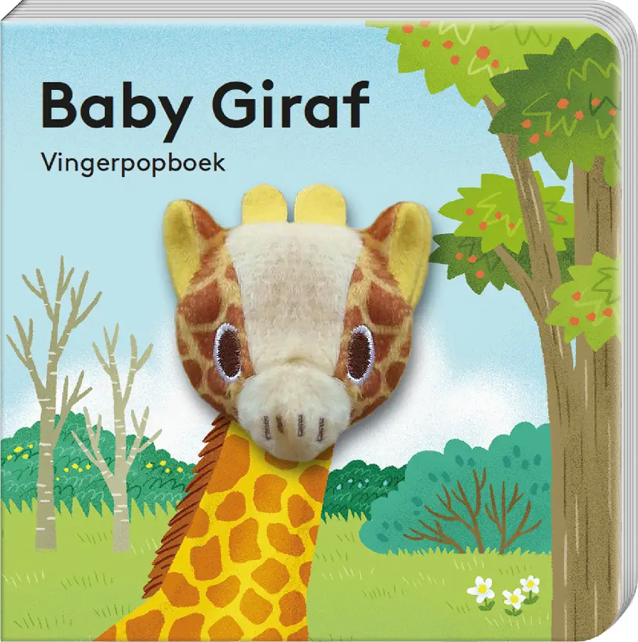 Vingerpopboekje Baby Giraf