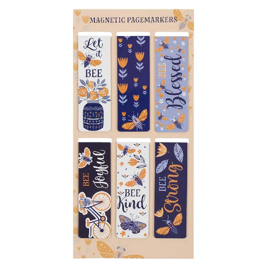 Let It Bee Magnetic Bookmark Set