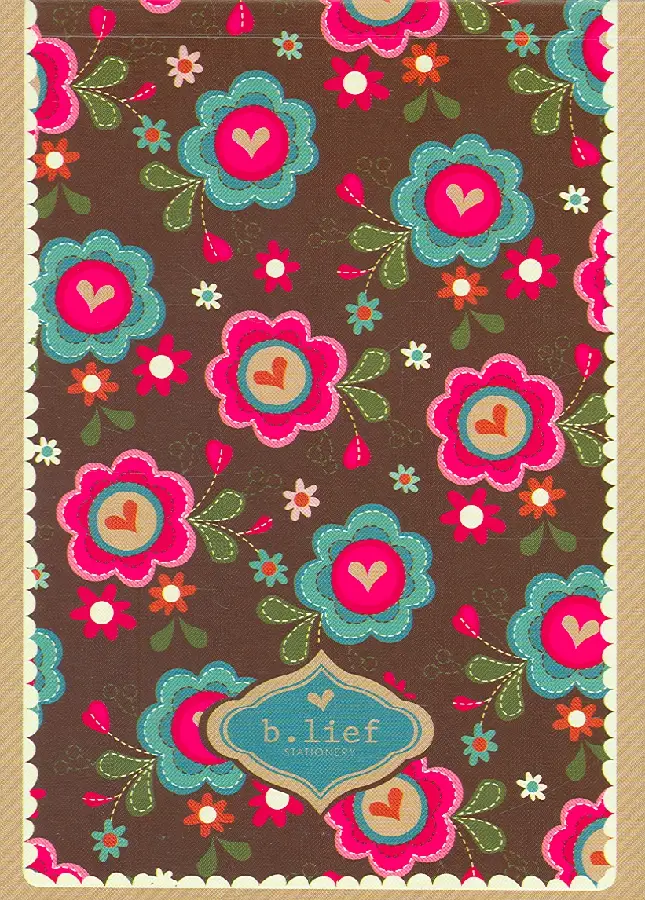 Notitieblok a6 bloem