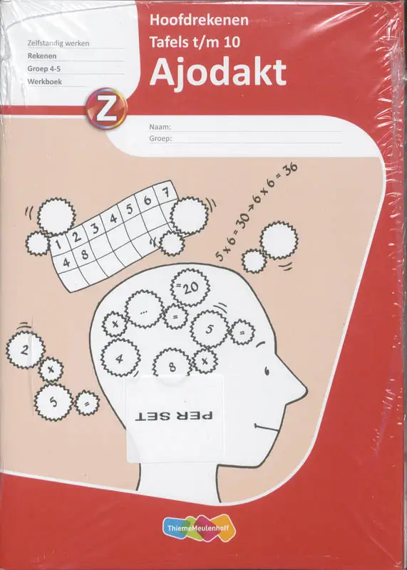 Gr 4-5 / Ajodakt Hoofdrekenen Tafels 1 t/m 10 5 ex / Werkboek