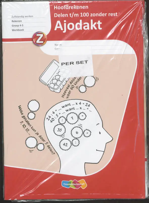 Gr 4-5 / Ajodakt Hoofdrekenen Delen t/m 100 zonder rest 5 ex / Werkboek