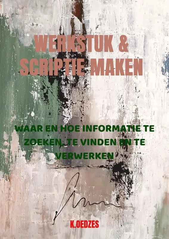 Werkstuk & scriptie maken
