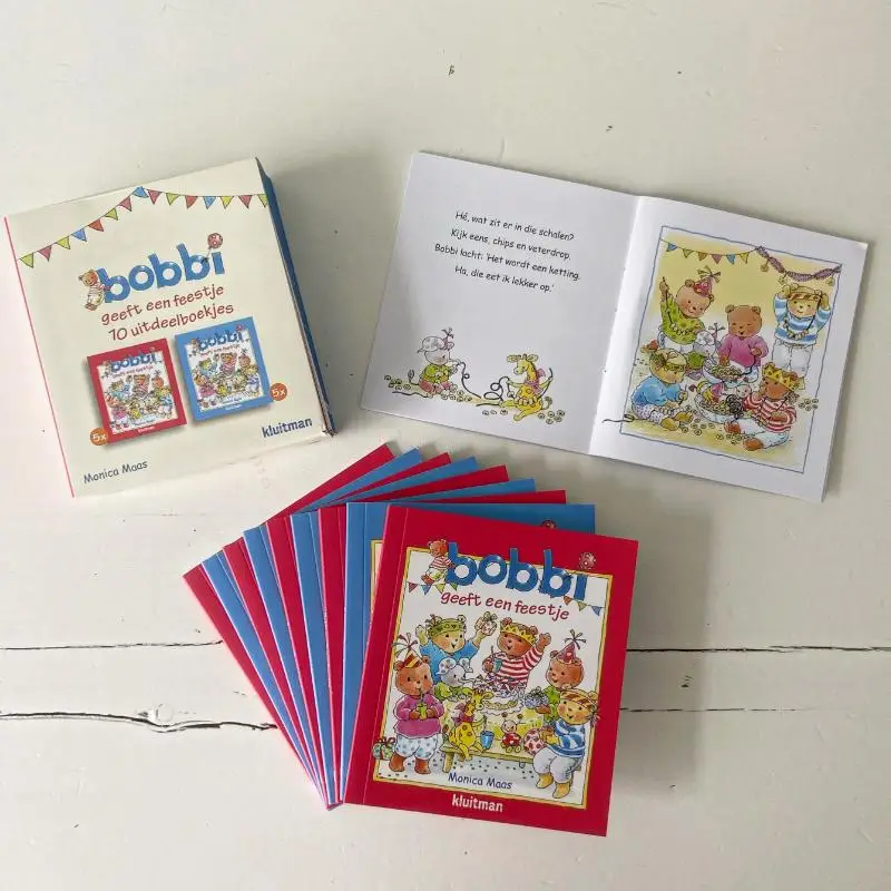 Bobbi geeft een feestje uitdeelboekjes