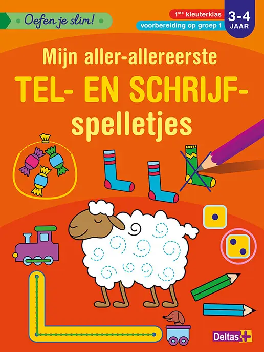 Oefen je slim! Mijn aller-allereerste tel- en schrijfspelletjes / 3-4 jaar